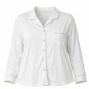 Cozy Earth Bamboo Pajama Shirt Button Front Size Large